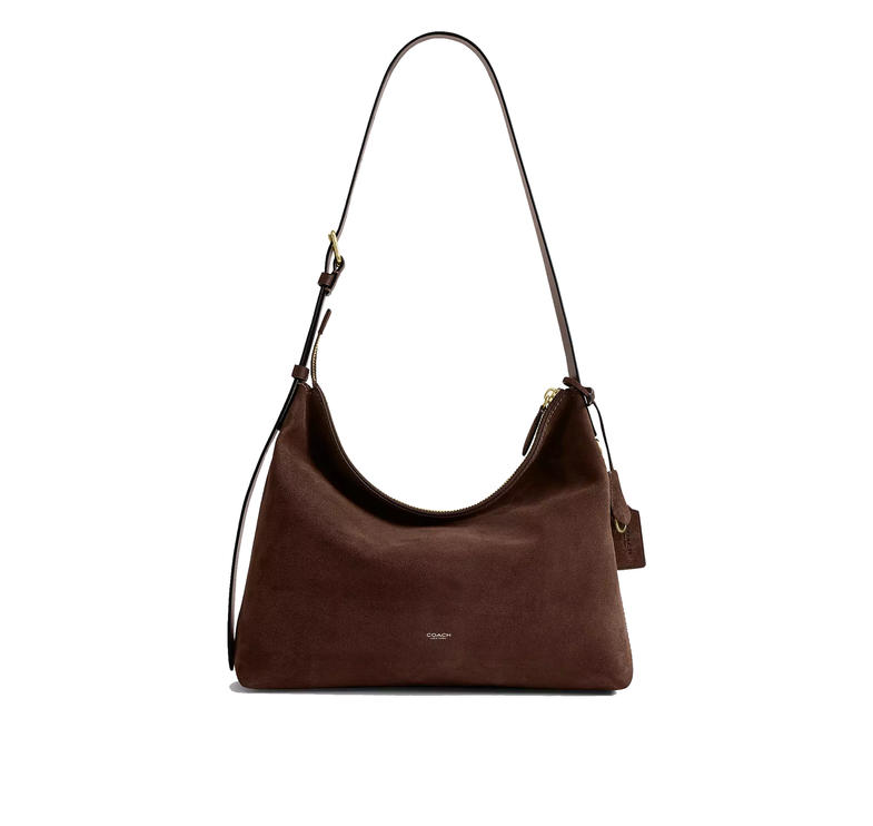 Coach Unisex Mott Messenger Bag 38 Dark Chocolate Suede