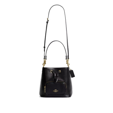 Coach Women's Rowan Bucket Bag With Pocket Gold/Black