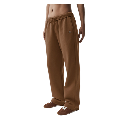 alo Women's Accolade Straight Leg Sweatpant Sun Kissed Brown