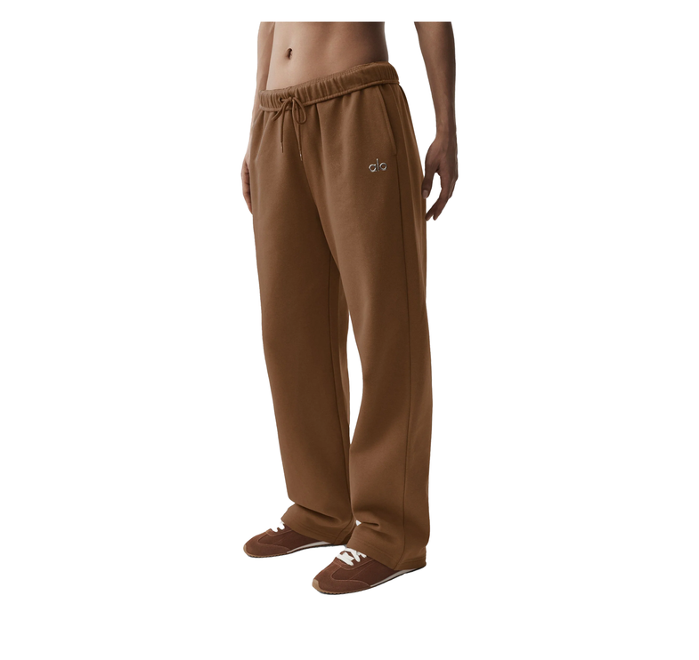 alo Women's Accolade Straight Leg Sweatpant Sun Kissed Brown