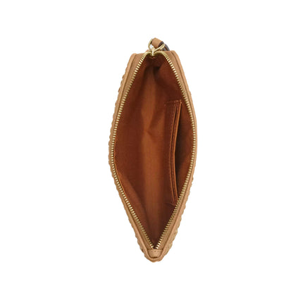 Coach Women's Large Corner Zip Wristlet Gold/Toast
