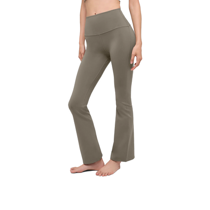 alo Women's Airbrush High-Waist 7/8 Bootcut Legging Light Cocoa