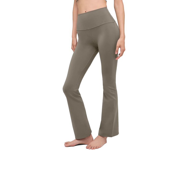 alo Women's Airbrush High-Waist 7/8 Bootcut Legging Light Cocoa