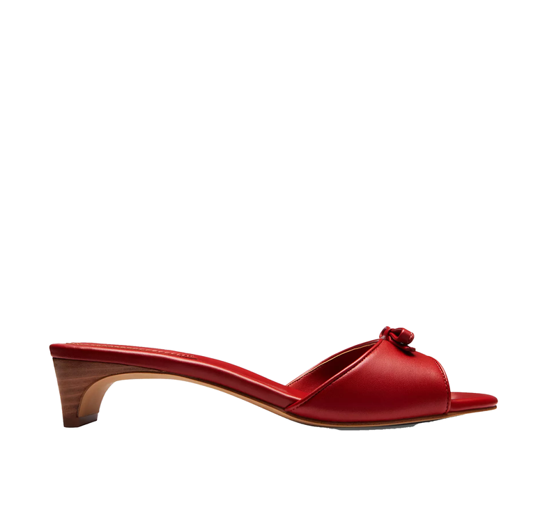 Coach Women's Bow Kitten Heel Sandal Poppy