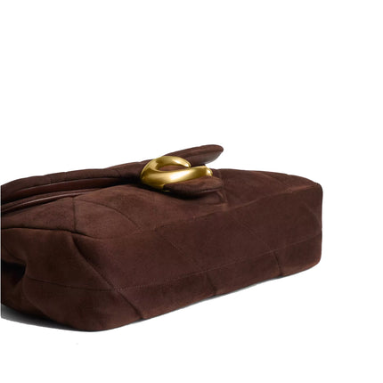 Coach Women's Tabby Shoulder Bag 26 With Quilting Brass/Dark Chocolate