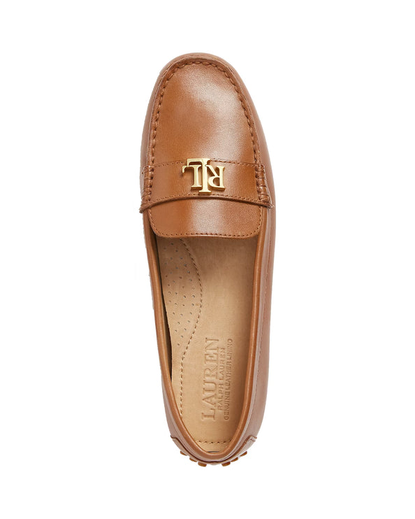 Polo Ralph Lauren Women's Barnsbury Nappa Leather Driver Deep Saddle Tan