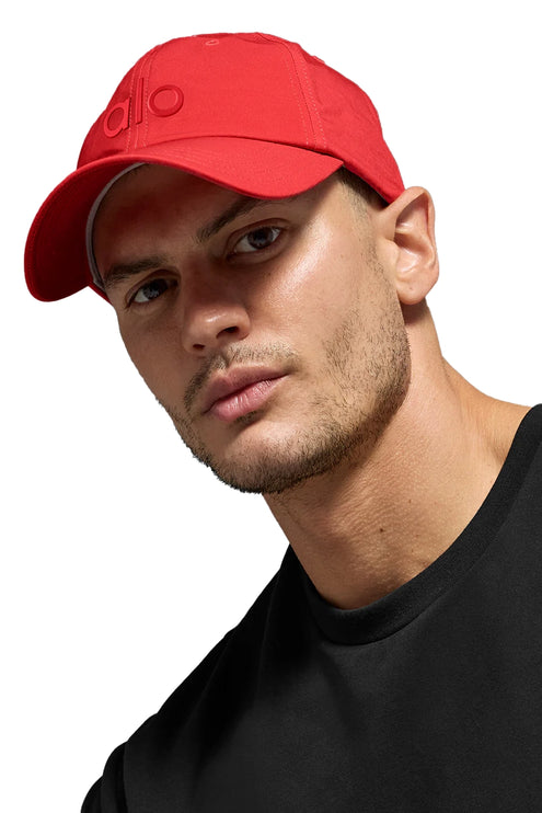 alo Unisex Performance Off-Duty Cap Bright Red