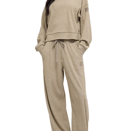 alo Women's Muse Crew Neck Pullover Gravel Heather