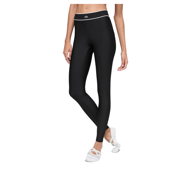 alo Women's Airlift High-Waist Alignment Legging Black/White