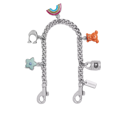 Coach Women's Silver Swagger Chain With Charms Silver/Silver
