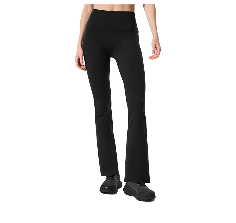 alo Women's Airbrush High-Waist 7/8 Bootcut Legging - Black