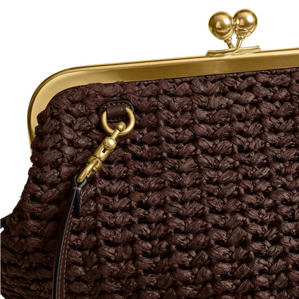 Coach Women's Kisslock Frame Bag 27 Brass/Maple