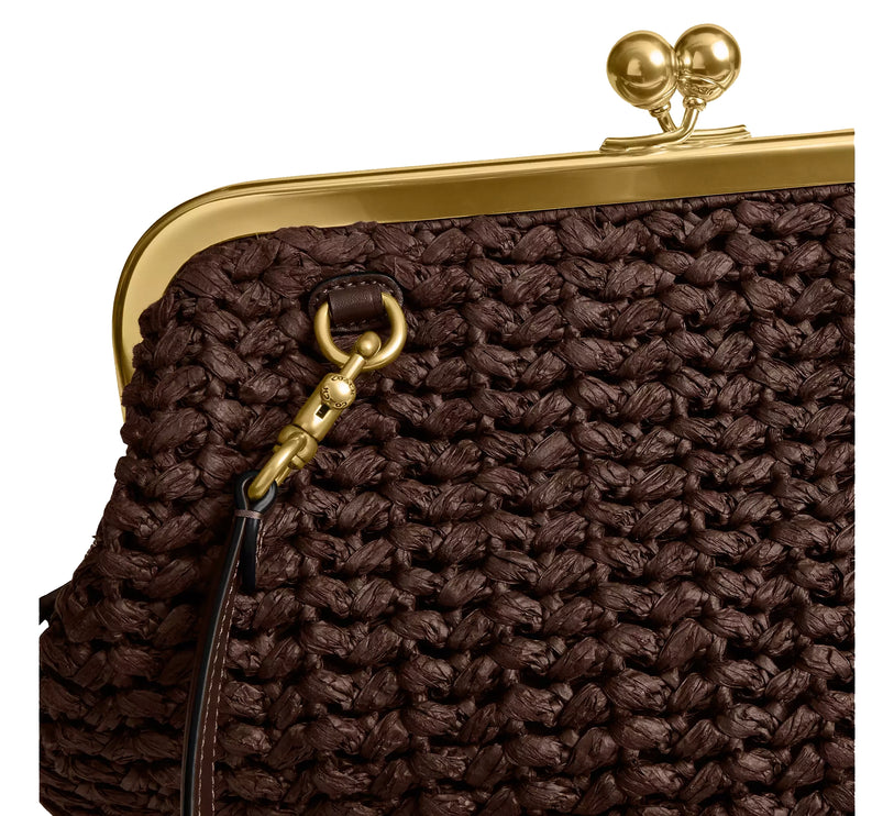 Coach Women's Kisslock Frame Bag 27 Brass/Maple