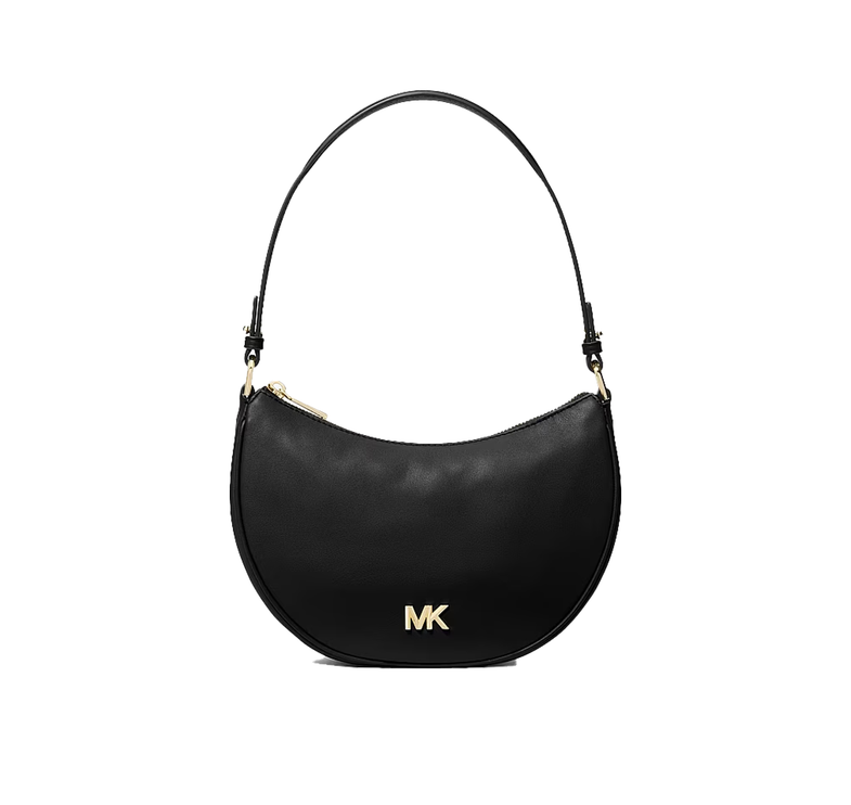 Michael Kors Women's Kyla Small Leather Pochette Black/Gold