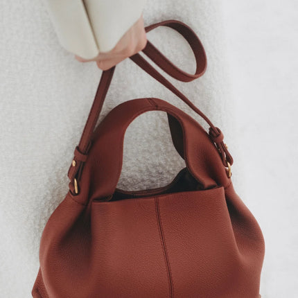 Polène Women's Numéro Neuf Mini Edition Textured Red Clay