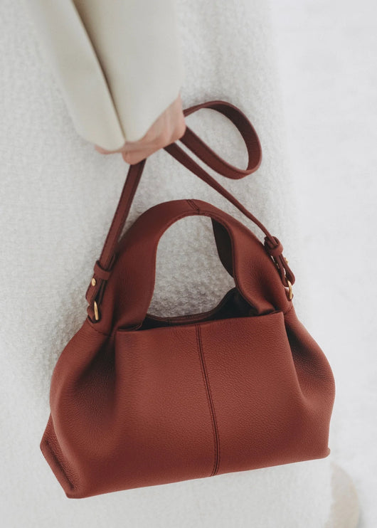 Polène Women's Numéro Neuf Mini Edition Textured Red Clay