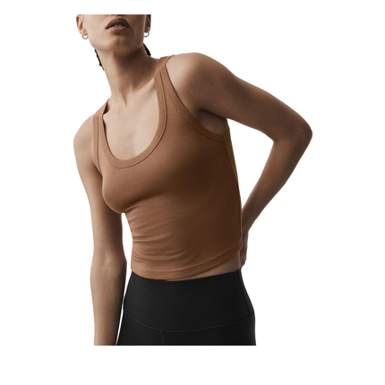 alo Women's Timeless Tank Sun Kissed Brown