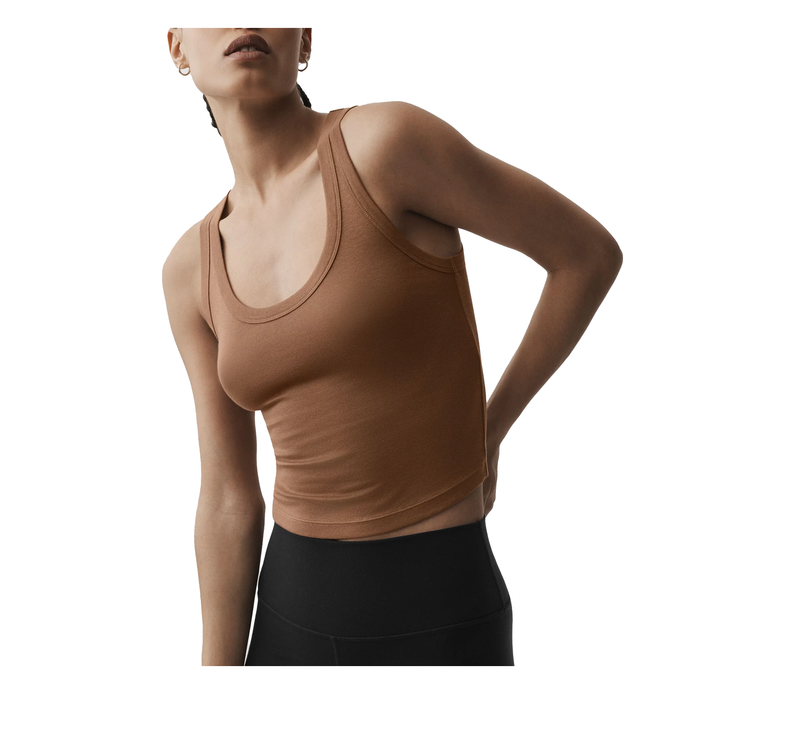 alo Women's Timeless Tank Sun Kissed Brown