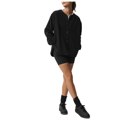 alo Women's Polar Fleece Take Note Jacket Black