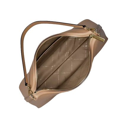 Michael Kors Women's Sammy Medium Pebbled Leather Convertible Shoulder Bag Camel/Gold