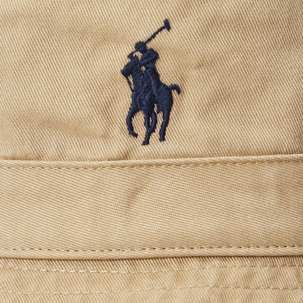 Polo Ralph Lauren Unisex Cotton Chino Bucket Hat Cafe Tan