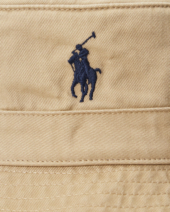 Polo Ralph Lauren Unisex Cotton Chino Bucket Hat Cafe Tan
