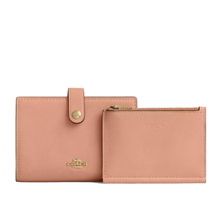 Coach Women's 2-In-1 Wallet Gold/Light Pink