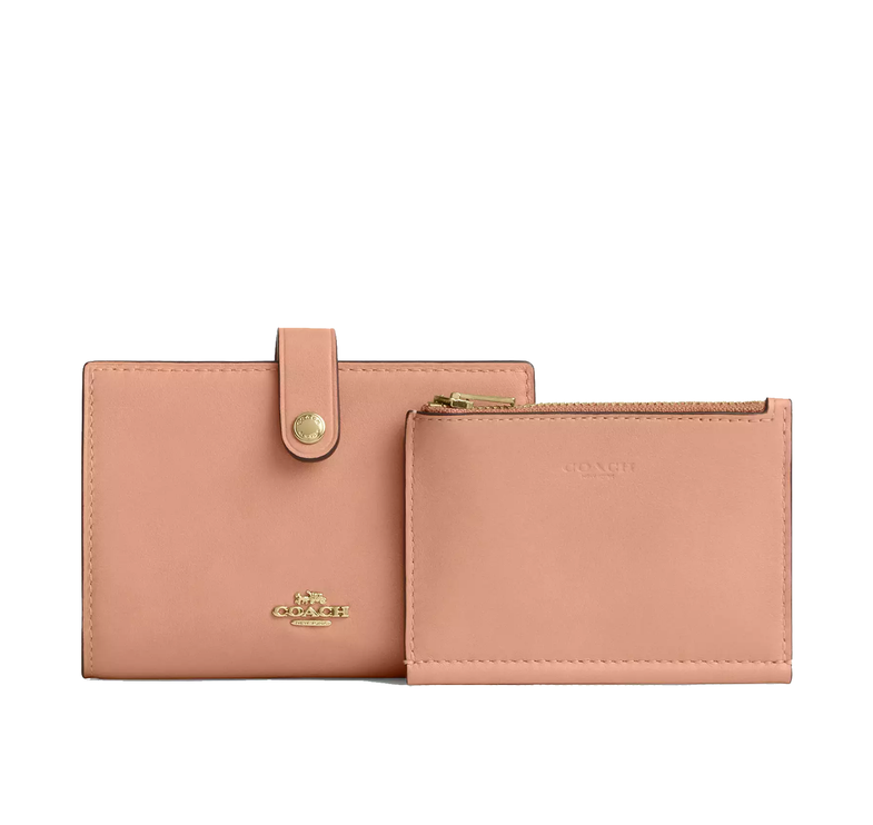 Coach Women's 2-In-1 Wallet Gold/Light Pink