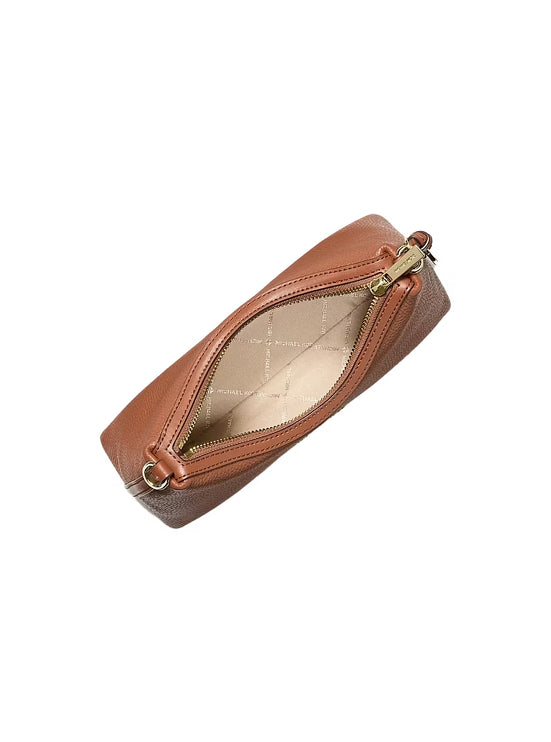 Michael Kors Women's Sammy Small Pebbled Leather Convertible Crossbody Bag Luggage/Gold