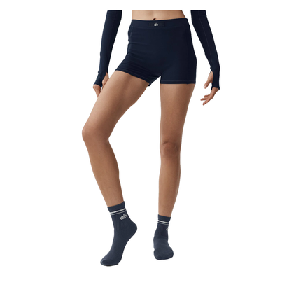 alo Women's Alosoft Sincere Micro Short Navy