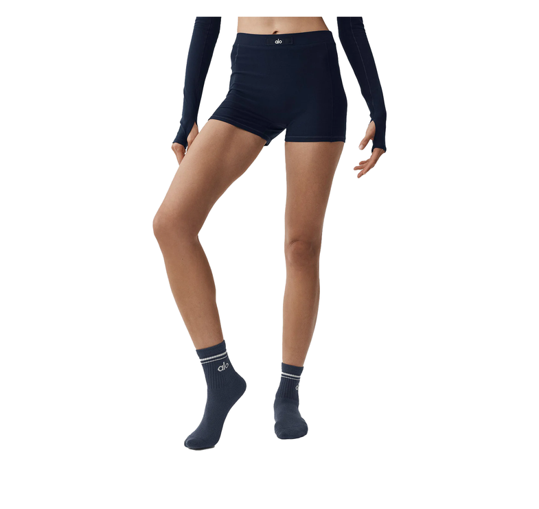 alo Women's Alosoft Sincere Micro Short Navy