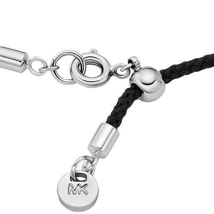 Michael Kors Women's Pavé Logo Corded Bracelet Black