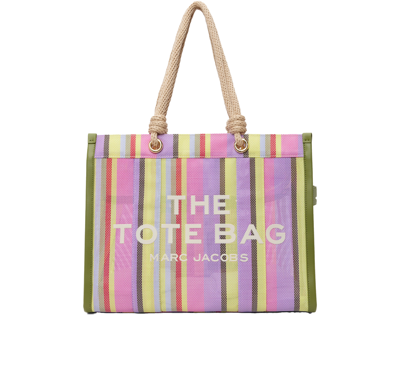 Marc Jacobs Women's The Stripe Mesh Large Tote Bag Purple Multi