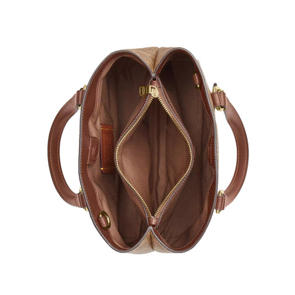 Coach Women's Station Carryall Bag In Signature Canvas Gold/Tan/Brown