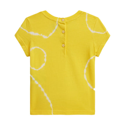 Polo Ralph Lauren Baby Tie-Dye Polo Bear Cotton Tee Signal Yellow Tie Dye