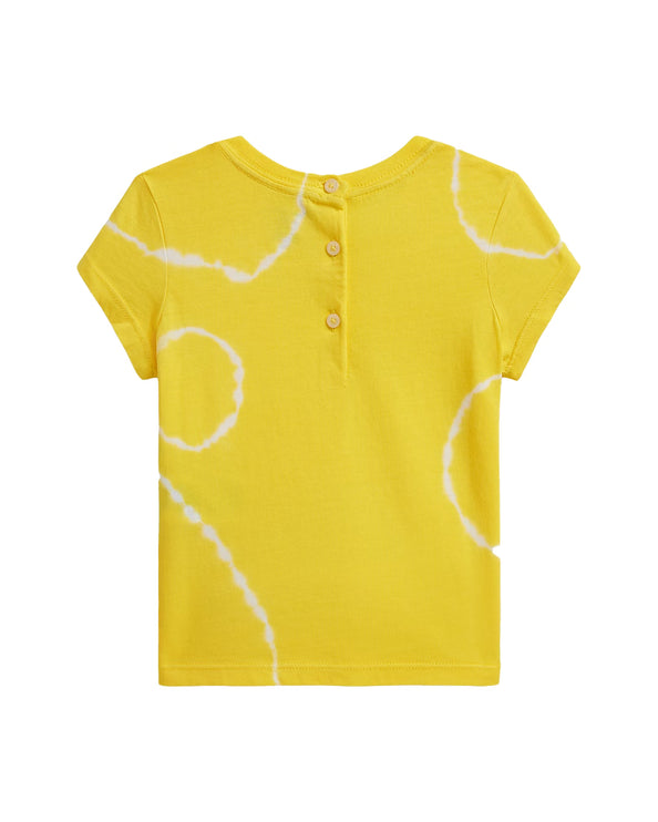 Polo Ralph Lauren Baby Tie-Dye Polo Bear Cotton Tee Signal Yellow Tie Dye