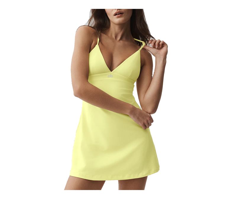 alo Women's Airbrush Splendor Dress Sunshine