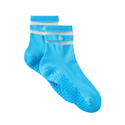 alo Women's Women's Women's Pulse Grip Sock Azure Blue