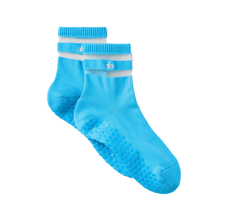 alo Women's Women's Women's Pulse Grip Sock Azure Blue