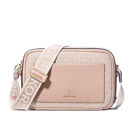 Michael Kors Women's Maeve Large Signature Crossbody Bag Ballet/Gold