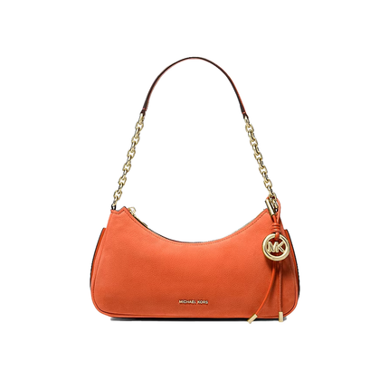 Michael Kors Women's Nolita Medium Nubuck Chain Pochette Mimosa/Gold