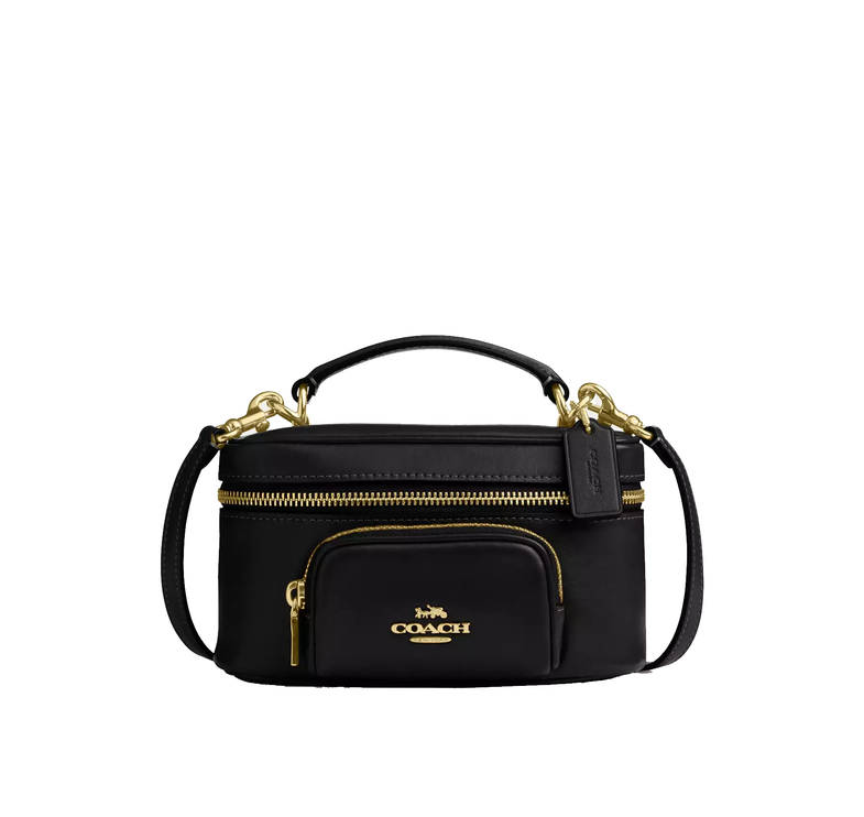 Coach Women's Rainer Crossbody Bag 18 With Pocket Gold/Black
