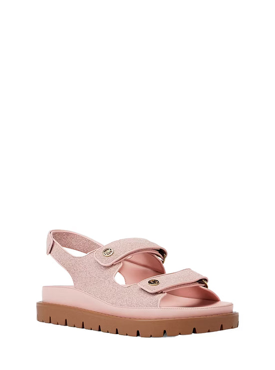 Michael Kors Women's Holland Denim Sandal Powder Blush