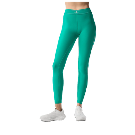 alo Women's Airlift High-Waist Suit Up Legging Spruce Green/White