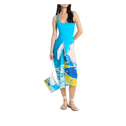 Michael Kors Women's Michael Kors X Christina Zimpel Cotton Lawn Sarong White