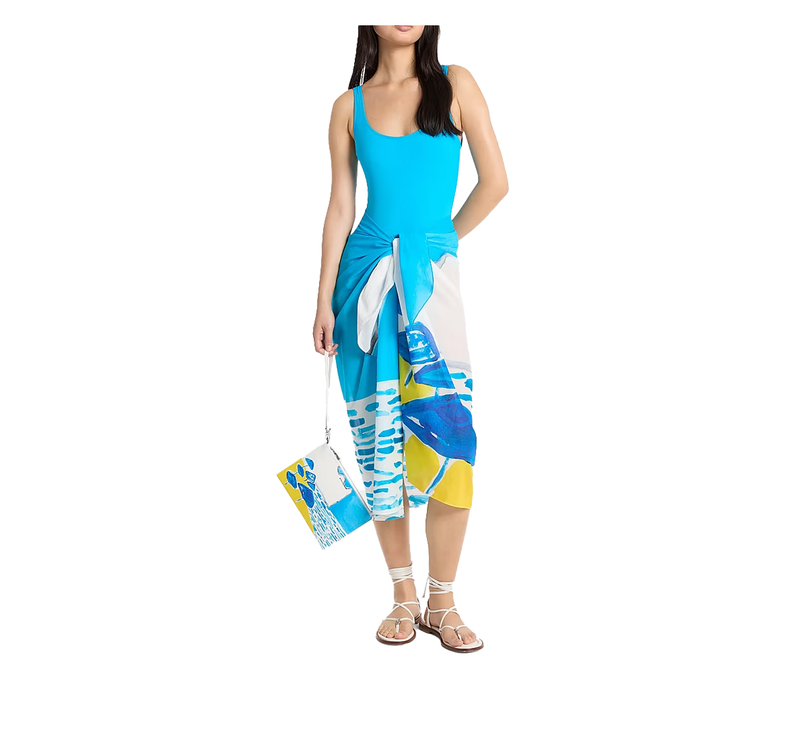 Michael Kors Women's Michael Kors X Christina Zimpel Cotton Lawn Sarong White