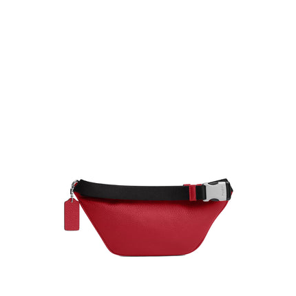 Coach Unisex Travis Belt Bag 30 Silver/Poppy