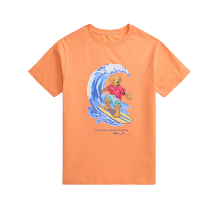 Polo Ralph Lauren Boy's Polo Bear Cotton Jersey Tee Poppy