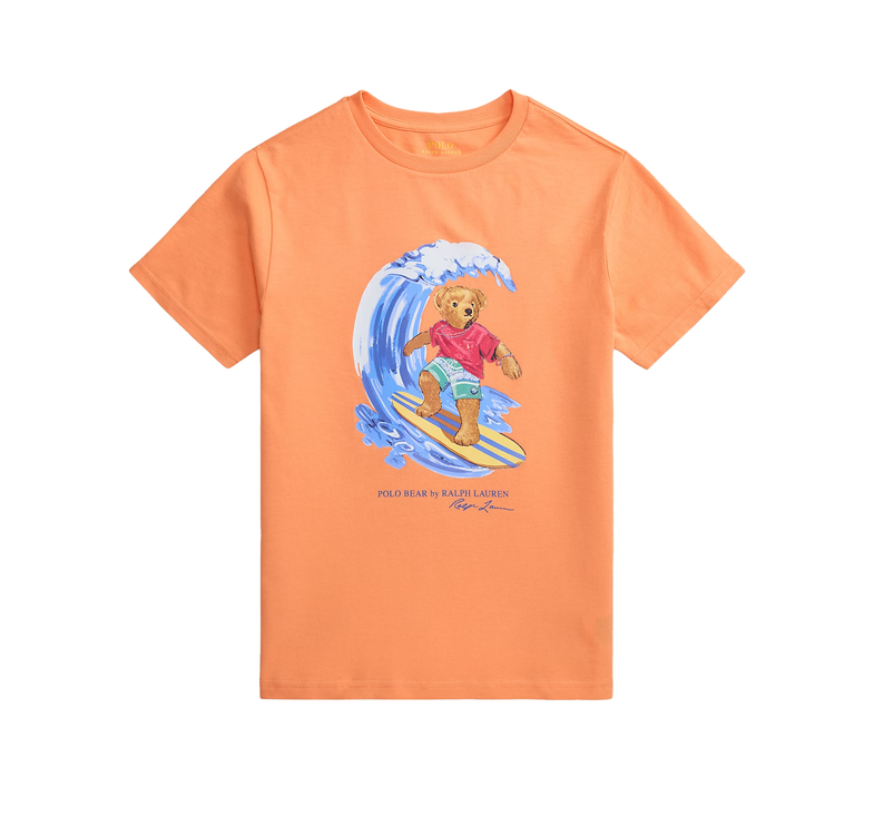 Polo Ralph Lauren Boy's Polo Bear Cotton Jersey Tee Poppy