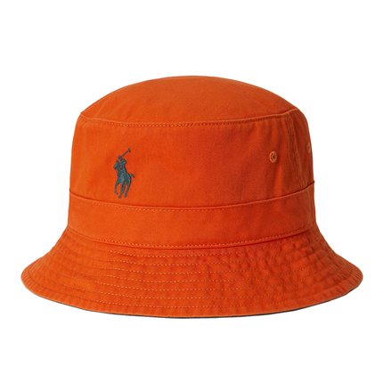 Polo Ralph Lauren Unisex Cotton Chino Bucket Hat Coastal Orange